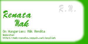 renata mak business card